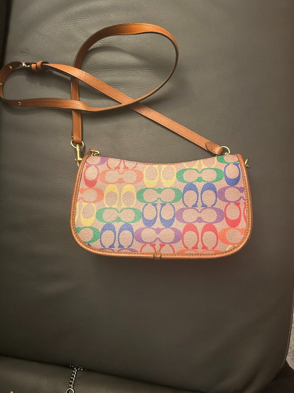Coach Rainbow Signature Purse - Picture 1 of 3
